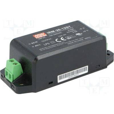 MEAN WELL IRM-30-12ST Napájecí zdroj: spínaný; k vestavbě,modulový; 30W; 12VDC; 2500mA