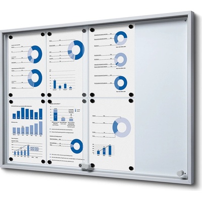 Jansen Display Interiérová vitrína 8xA4 SLIM 906 x 641 mm