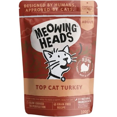 MEOWING HEADS Top Cat Turkey GRAIN FREE 100 g