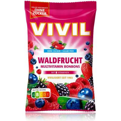 Vivil Multivitaminové s lesním ovocem bez cukru 120 g