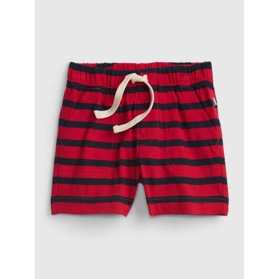 GAP Nohavice krátke Red Black Stripes