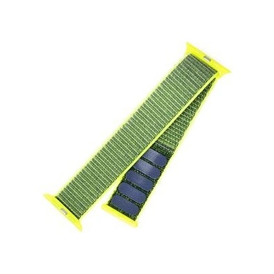 FIXED Nylon Strap na Apple Watch 38 mm/40 mm limetkový FIXNST-436-LIGR