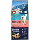 Krmivo pre psov Ontario Adult Large 7 Fish & Rice 12 kg