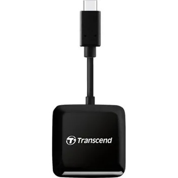 Transcend Четец за карти Transcend RDC3, SD/microSD Card Reader, USB 3.2 Gen 1, Black, Type C (TS-RDC3)