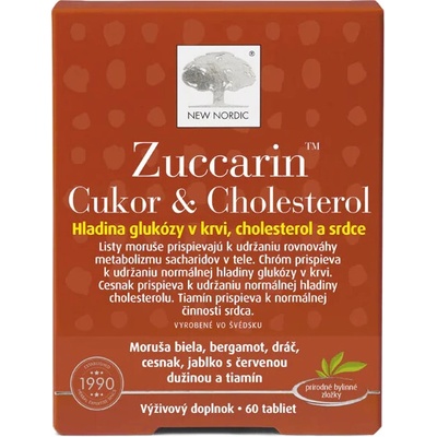 New Nordic Zuccarin Cukor & Cholesterol 60 tabliet