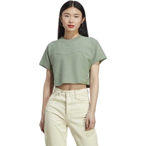 ADIDAS Тениска Lounge Terry Loop Crop Top
