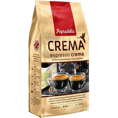 Popradská Crema espresso zrnková 0,5 kg