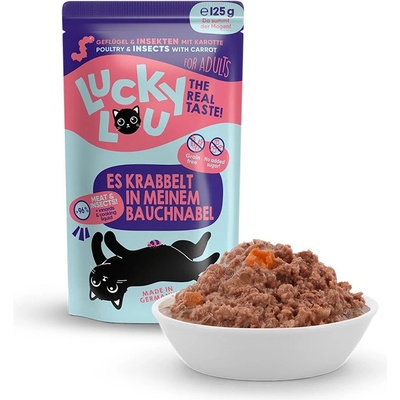 Lucky Lou Lifestage Adult s drůbežím masem a hmyzem 125 g