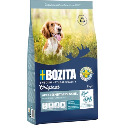 Bozita Original Sensitive Digestion jahňacie s ryžou bez pšenice 2 x 3 kg