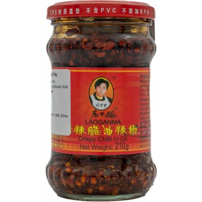 Laoganma Chrumkavá čili v sójovom oleji 210 gr.