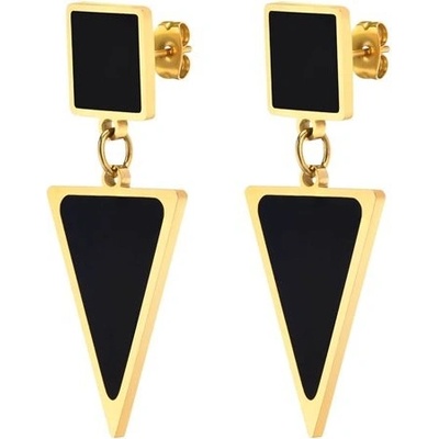 Impress Jewelry dámské ocelové puzetové visací náušnice trojúhelníkové ED-634