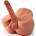 Paloqueth James Realistic 18cm Dildo, Testicles & Anal Sex Doll Brown 4.8kg