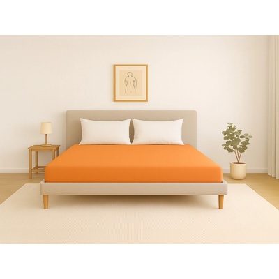 Slee jersey prostěradlo pomeranč 180x200