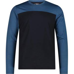 CMP Мъжки вълнен пуловер CMP T-Shirt 36N1897 Merino longsleeve - Antracite / Avio - размер 54 (EU) (005-7336-0115)