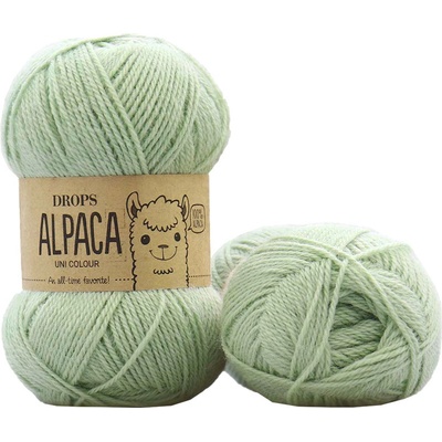 Drops Alpaca Uni colour 9038 zelená šalvěj