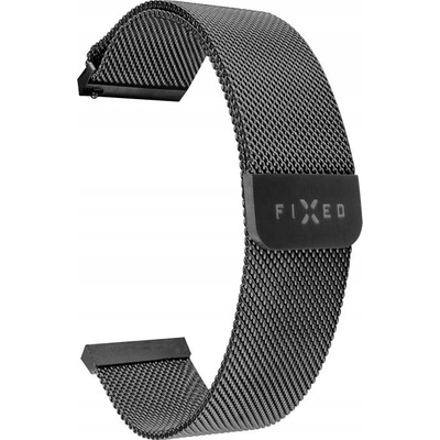 FIXED Mesh Strap s 18 mm Quick Release čierny FIXMEST-18MM-BK