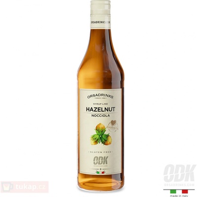ODK Sirup Lískový oříšek Hazelnut 0,75 l