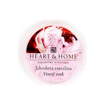 Heart & Home sójový prírodný voňavý vosk Jahodová zmrzlina 27 g