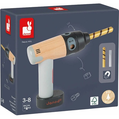 Janod drevená vrtačka Bricokids J06474
