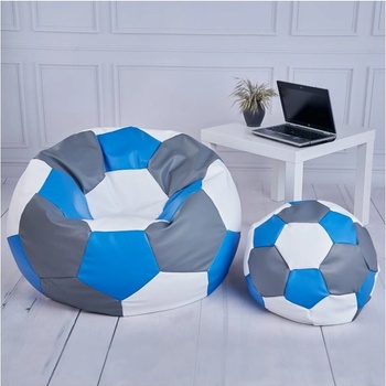Supplies Futbalová Lopta s podnožkou XXXXL modrá