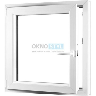 OKNOSTYL.cz jednokřídlé plastové okno otvíravo-sklopné levé REHAU 8000 x 9000 mm Bílá