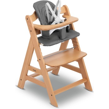 Hauck Polstrování na sedátko a dřevěné židličky Alpha+Beta+Arketa Dark Grey