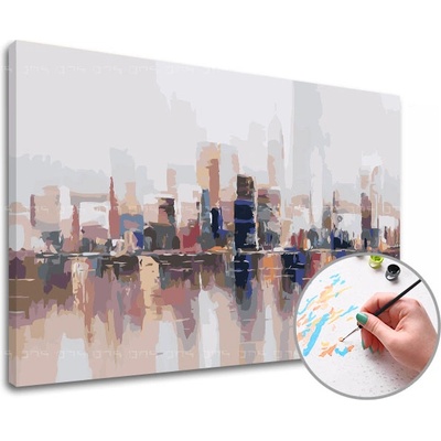 Malování podle čísel PANORÁMA MĚSTO