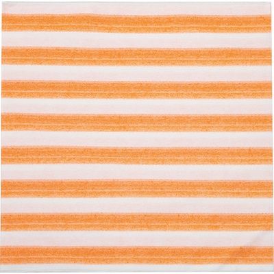 Zafferano Хартиени салфетки Righe раирани 40 x 40 см оранжеви 12 бр (NPQ4003)