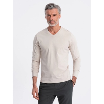 Ombre Clothing Бежова мъжка основна тениска Ombre Clothing Ombre Clothing | Bezhov | МЪЖЕ | S