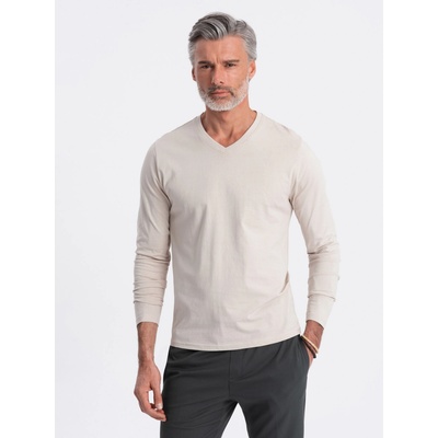 Ombre Clothing Бежова мъжка основна тениска Ombre Clothing Ombre Clothing | Bezhov | МЪЖЕ | S