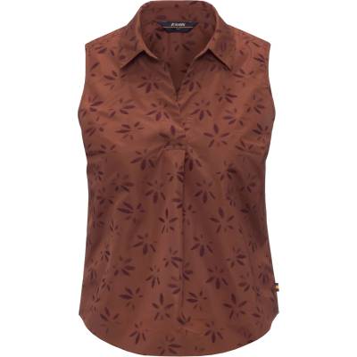 K-Way Дамски топ K-Way Women's Anty Emby Jacquard Blouse - Brown / Violet Jacquard (916-6715-0113)