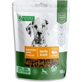 AKVATERA Nature's Protection DOG - Poultry Healthy Growth for Junior, лакомство за подрастващи кученца с домашни птици - за добро развитие 150 гр, Литва - 125099