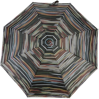 Doppler Mini Fiber desert Colorfull dámský skládací deštník černý – Zboží Dáma