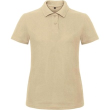 B&C ID.001 /women Dámske piqué polo hnedá sand
