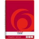 Herlitz College A5 80-странична тетрадка със спирала и карирана корица 00297531 (00297531)