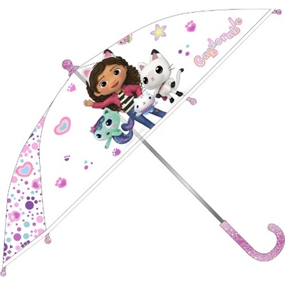 Gabby's Dollhouse deštník transparentní