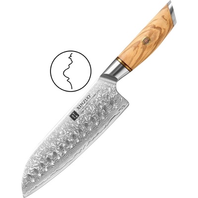 XinZuo Santoku nůž Lan B37 7" – Zboží Dáma