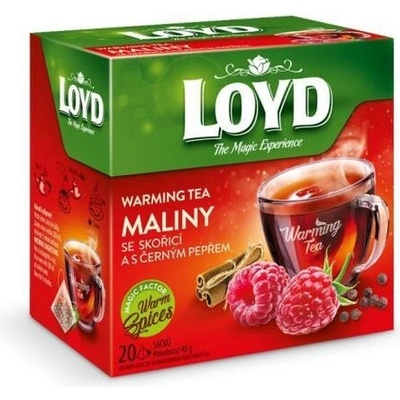 Loyd Tea pyramida Maliny skořice a černý pepř 20 x 2 g