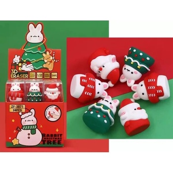 QX Гума с коледно зайче - в различни разновидности (307010)