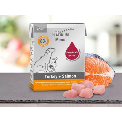 Platinum Natural Menu Adult Turkey & Salmon 185 g – Zbozi.Blesk.cz