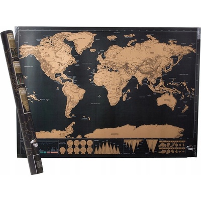 18183 Luckies of London Stieracia mapa sveta DELUXE 83x60cm