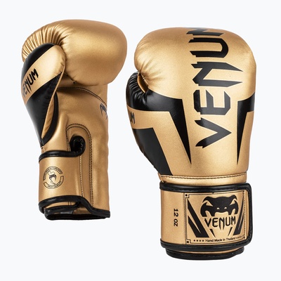 Venum Мъжки боксови ръкавици Venum Elite в златисто и черно 1392-449