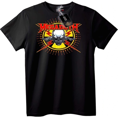 NOONEBRAND Тениска Megadeth Skull Лого - 4XL, White