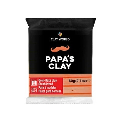 Papa’s clay Polymerová hmota 60 g neónovobroskyňová