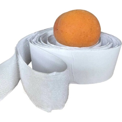 Pásik na suchý zips s lepidlom, farba Biela 50 cm, šírka 20 mm