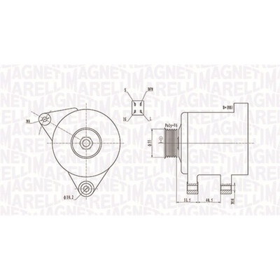 Alternátor MAGNETI MARELLI 063731605010