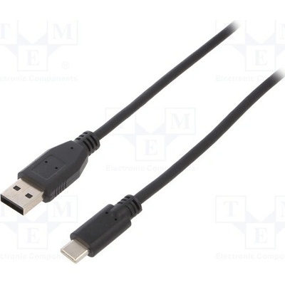 Goobay 55467 USB 2.0, USB A vidlice, USB C vidlice, niklovaný, 0,5m