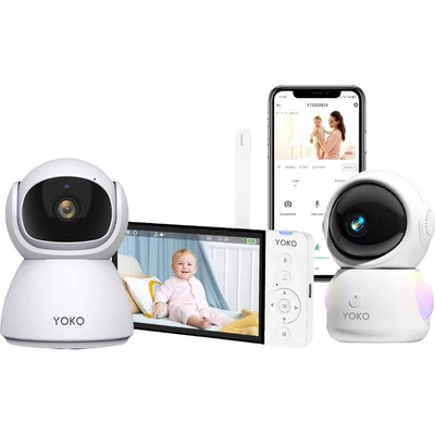 YOKO X5 CONNECT 2v1 s velkým 5" HD displejem a Wi-Fi chůvičkou do telefonu