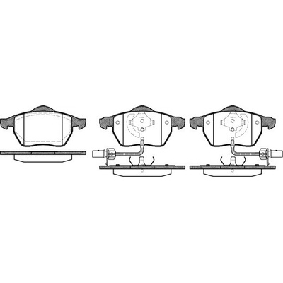 Sada brzdových platničiek kotúčovej brzdy REMSA 0390.52