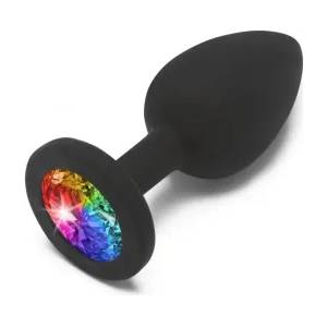 ToyJoy Анален разширител от силикон с кристал Rainbow Booty Jewel S